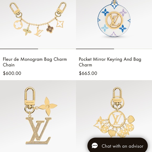 Brand new Louis Vuitton Fluer de Monogram Bag Charm - Picture 5 of 5